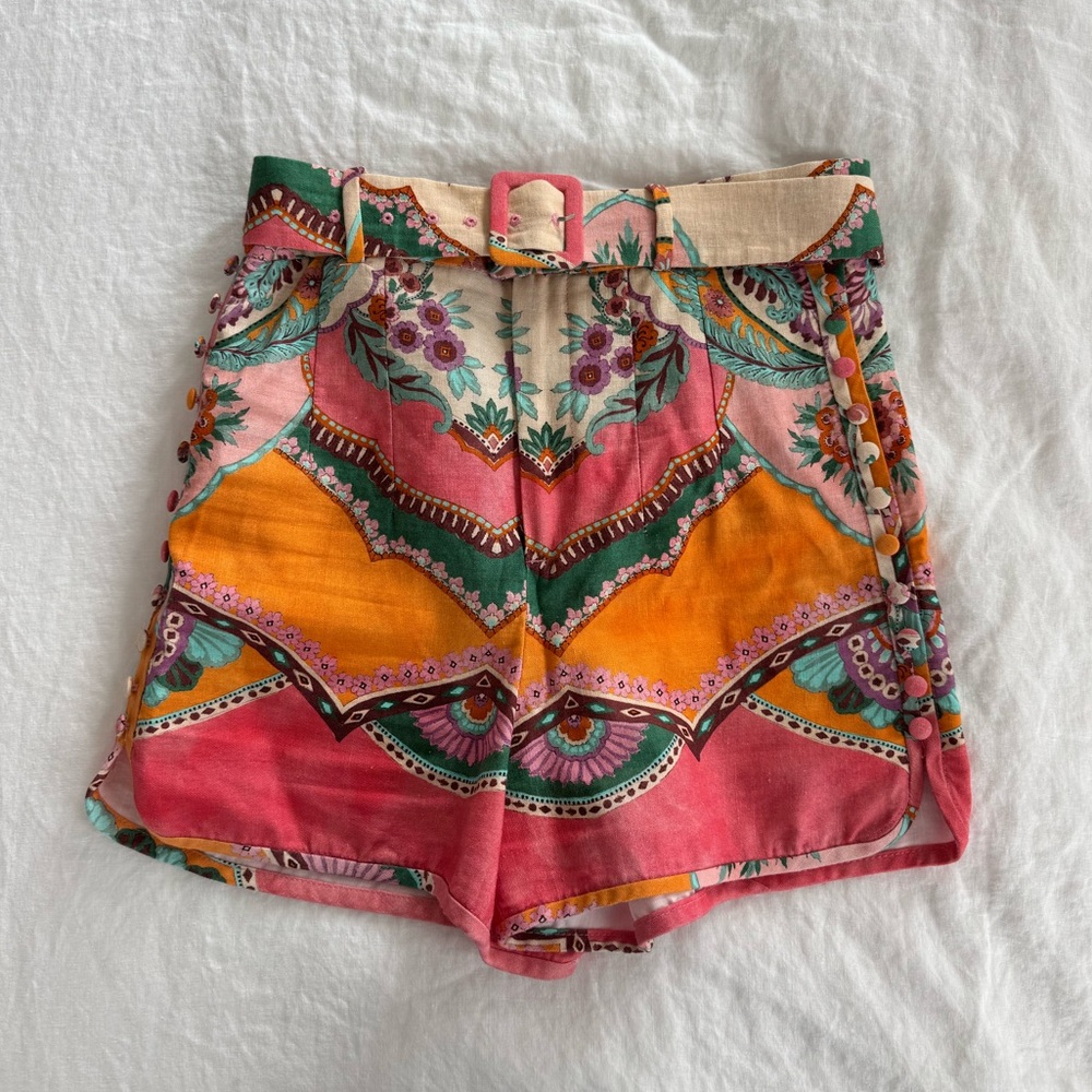 Zara Multicolor Patterned Women Shorts